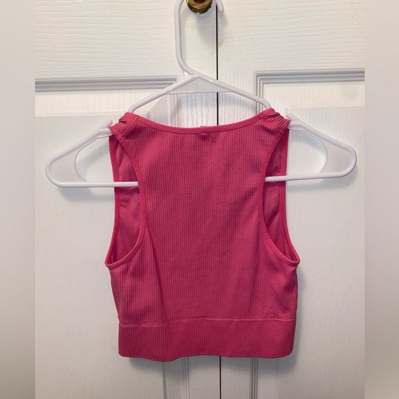 Garage hot pink cropped tank top XS - Picture 2 of 2